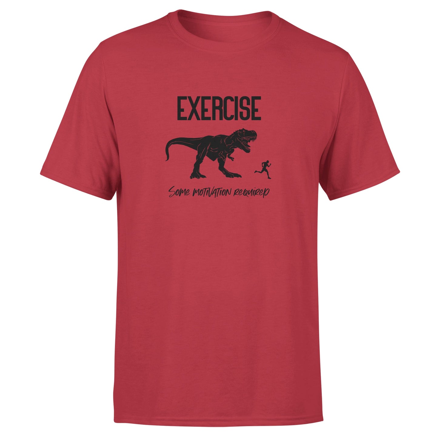 Dino Exercise Motivation - Cotton T-Shirt - Unisex