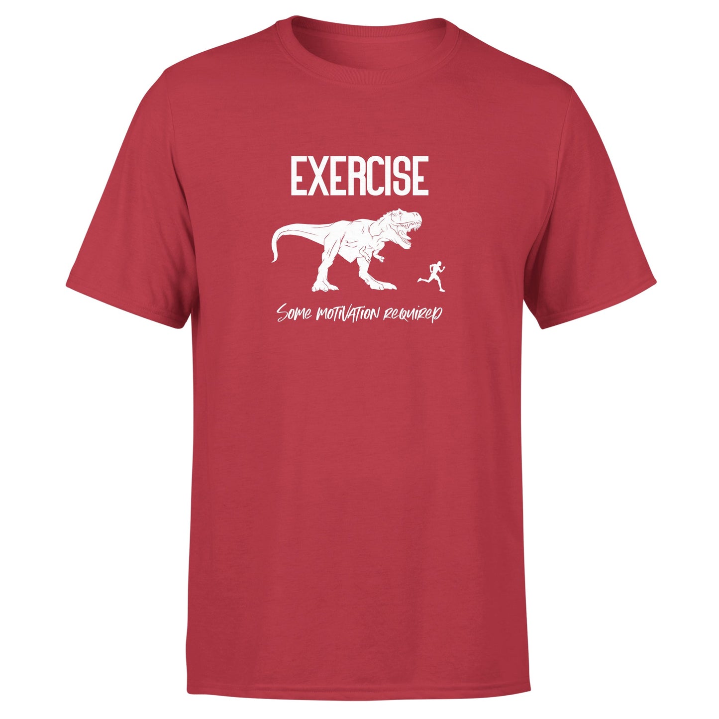 Dino Exercise Motivation - Cotton T-Shirt - Unisex