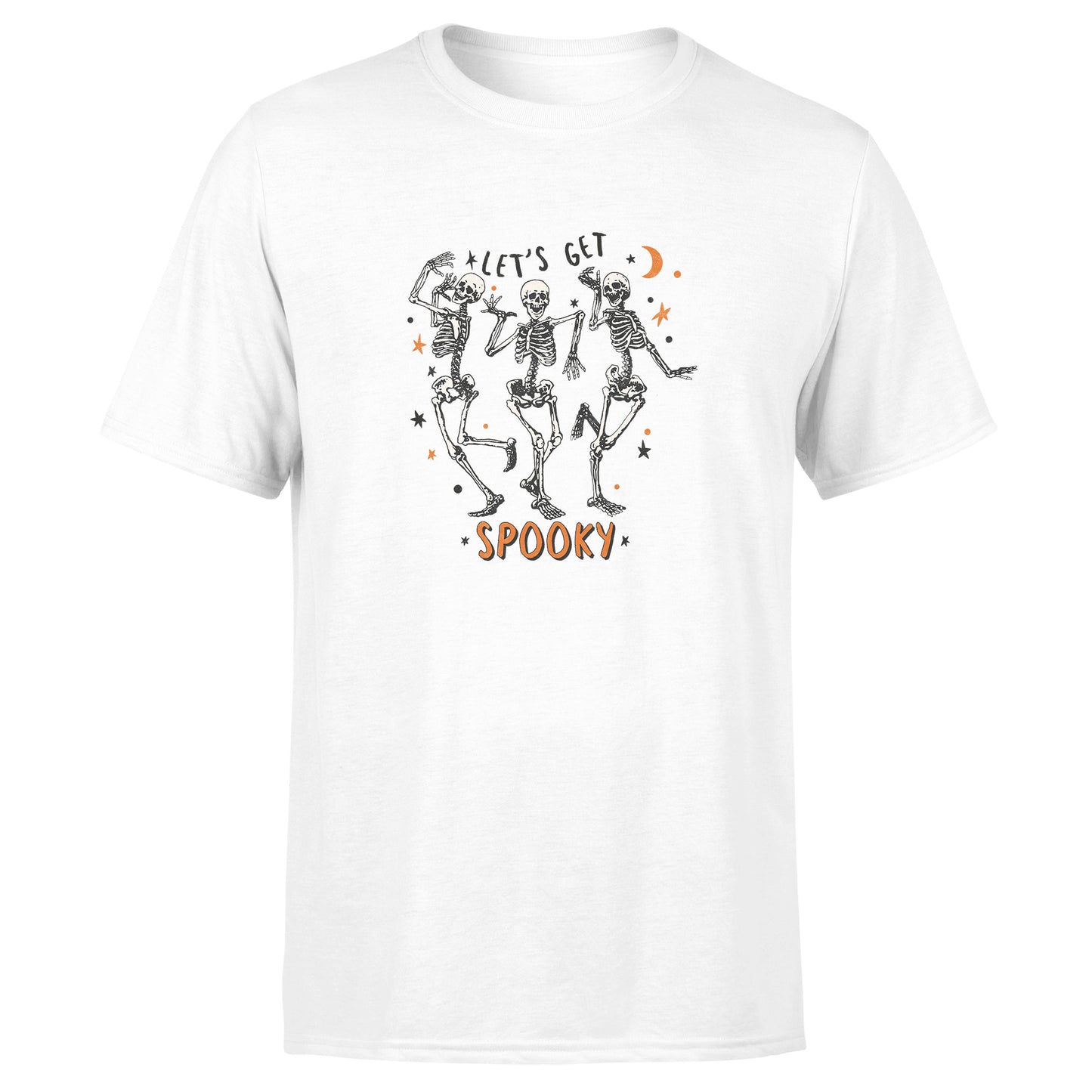 "Lets Get Spooky" Skeletons - Cotton T-Shirt - Unisex