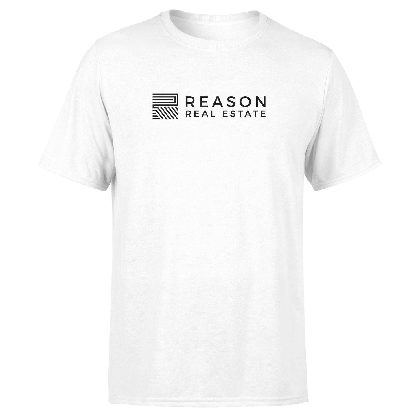 Reason Real Estate - White Cotton Tee - Unisex Size