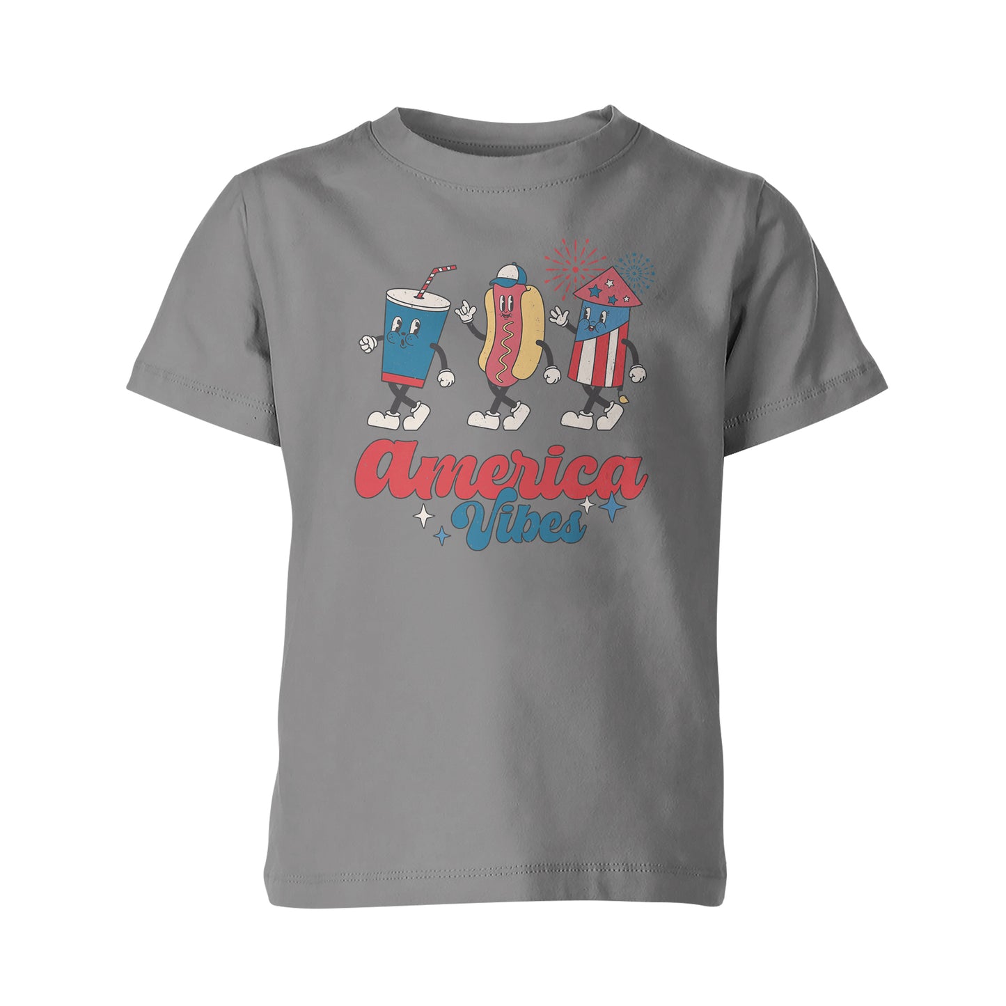 America Vibes - Cotton T-Shirt - Youth / Adult Unisex Size