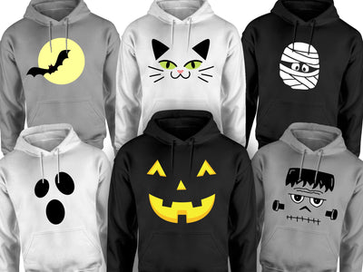 Halloween Faces - Biblend Hoodie - Unisex