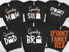 Spooky Ghost Family - Black Halloween T-Shirts