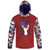 Men's Red White & Blue Buck and American Flag Camo Hoodie / T-Shirt / Long Sleeve Tee / Pullover / Sweatshirt