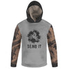 Men's Gray Dirt Bike & American Flag 'Send It' Hoodie / T-Shirt / Long Sleeve Tee / Pullover / Sweatshirt