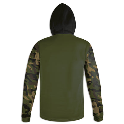 Men's Green Side by Side Army Camo Hoodie / T-Shirt / Long Sleeve Tee / Pullover / Sweatshirt