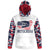 Men's Red White & Blue Motocross and American Flag Camo Hoodie / T-Shirt / Long Sleeve Tee / Pullover / Sweatshirt