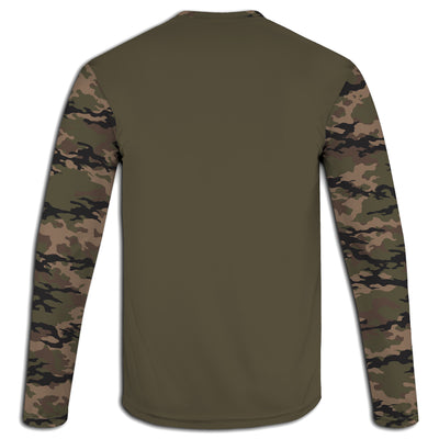 Men's Army Camo Buck and American Flag Hoodie / T-Shirt / Long Sleeve Tee / Pullover / Sweatshirt