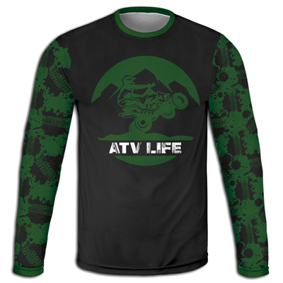 Men's Green 4 Wheeler 'ATV Life' Hoodie / T-Shirt / Long Sleeve Tee / Pullover / Sweatshirt