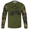 Men's Green Side by Side Army Camo Hoodie / T-Shirt / Long Sleeve Tee / Pullover / Sweatshirt