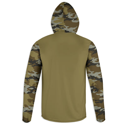 Men's Flying Ducks and American Flag Army Camo Hoodie / T-Shirt / Long Sleeve Tee / Pullover / Sweatshirt