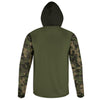 Men's Green Side by Side Army Camo Hoodie / T-Shirt / Long Sleeve Tee / Pullover / Sweatshirt