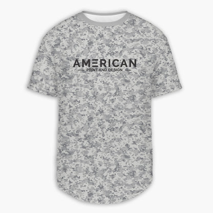 American Print and Design - Men's Camo Scoop T-Shirt