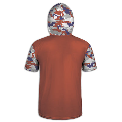 Men's Red White & Blue Buck and American Flag Camo Hoodie / T-Shirt / Long Sleeve Tee / Pullover / Sweatshirt