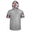 Men's Deer and USA Flag Red White & Blue Camo Hoodie / T-Shirt / Long Sleeve Tee / Pullover / Sweatshirt