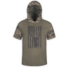 Men's Army Camo Buck and American Flag Hoodie / T-Shirt / Long Sleeve Tee / Pullover / Sweatshirt