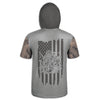 Men's Gray Dirt Bike & American Flag 'Send It' Hoodie / T-Shirt / Long Sleeve Tee / Pullover / Sweatshirt