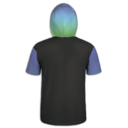 Men's Blue Green Ombre Dirt Bike Hoodie / T-Shirt / Long Sleeve Tee / Pullover / Sweatshirt