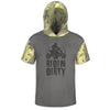 Men's Yellow & Grey 'Ridin Dirty' 4 Wheeler Hoodie / T-Shirt / Long Sleeve Tee / Pullover / Sweatshirt