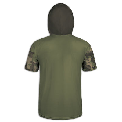 Men's Green Side by Side Army Camo Hoodie / T-Shirt / Long Sleeve Tee / Pullover / Sweatshirt