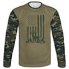 Men's Buck Hunter and American Flag Army Camo Hoodie / T-Shirt / Long Sleeve Tee / Pullover / Sweatshirt