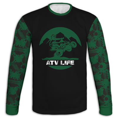 Men's Green 4 Wheeler 'ATV Life' Hoodie / T-Shirt / Long Sleeve Tee / Pullover / Sweatshirt