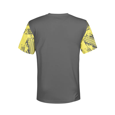 Men's Yellow & Grey 'Ridin Dirty' 4 Wheeler Hoodie / T-Shirt / Long Sleeve Tee / Pullover / Sweatshirt