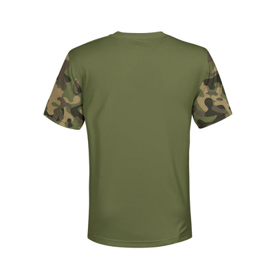 Men's Green Side by Side Army Camo Hoodie / T-Shirt / Long Sleeve Tee / Pullover / Sweatshirt