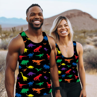 Color Dinosaurs - Women's Racerback Tank