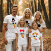 Turkey Faces - White Thanksgiving Group / Family T-Shirts - Adult Unisex Size