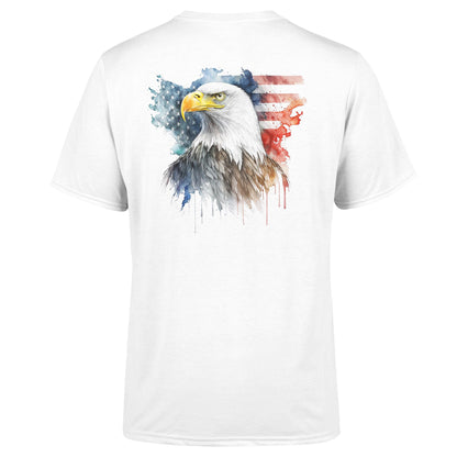 American Print and Design Eagle Print - Cotton T-Shirt - Unisex