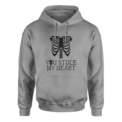 Skeleton Group / Family Grey Halloween Hoodies