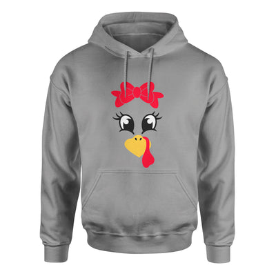 Turkey Faces - Grey Thanksgiving Group / Family Hoodies - Adult Unisex Size