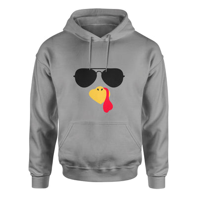 Turkey Faces - Grey Thanksgiving Group / Family Hoodies - Adult Unisex Size