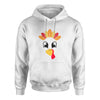 Turkey Faces - White Thanksgiving Group / Family Hoodies - Adult Unisex Size
