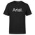 Unisex 'Arial' Font Black / Navy T-Shirt