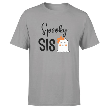 Spooky Ghost Family - Grey Hallowen T-Shirts