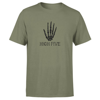 Skeleton Group / Family Military Green Halloween T-Shirts