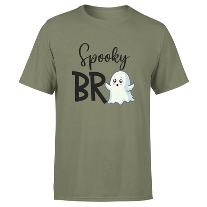 Spooky Ghost Family 2 - Military Green Halloween T-Shirts
