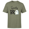 Spooky Ghost Family 2 - Military Green Halloween T-Shirts