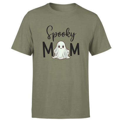 Spooky Ghost Family 2 - Military Green Halloween T-Shirts