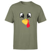 Turkey Faces - Military Green Thanksgiving Group / Family T-Shirts - Adult Unisex Size