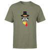 Turkey Faces - Military Green Thanksgiving Group / Family T-Shirts - Adult Unisex Size