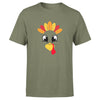 Turkey Faces - Military Green Thanksgiving Group / Family T-Shirts - Adult Unisex Size