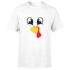 Turkey Faces - White Thanksgiving Group / Family T-Shirts - Adult Unisex Size