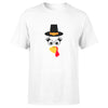 Turkey Faces - White Thanksgiving Group / Family T-Shirts - Adult Unisex Size