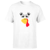 Turkey Faces - White Thanksgiving Group / Family T-Shirts - Adult Unisex Size