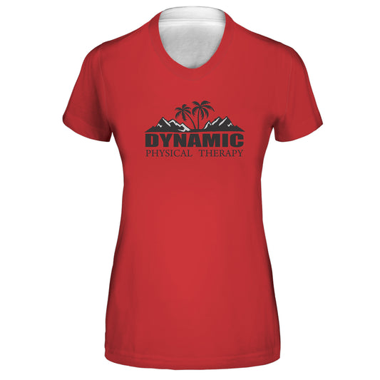 Dynamic PT - Bright Red Team Shirt - Women's Size