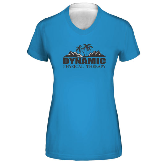 Dynamic PT - Bright Light Blue Team Shirt - Women's Size