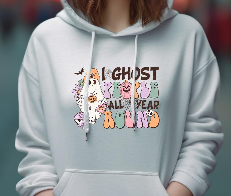 "I Ghost People All Year Round" - Biblend Hoodie - Unisex